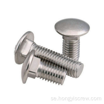 Aluminium Long Carriage Bolts Nut Din603